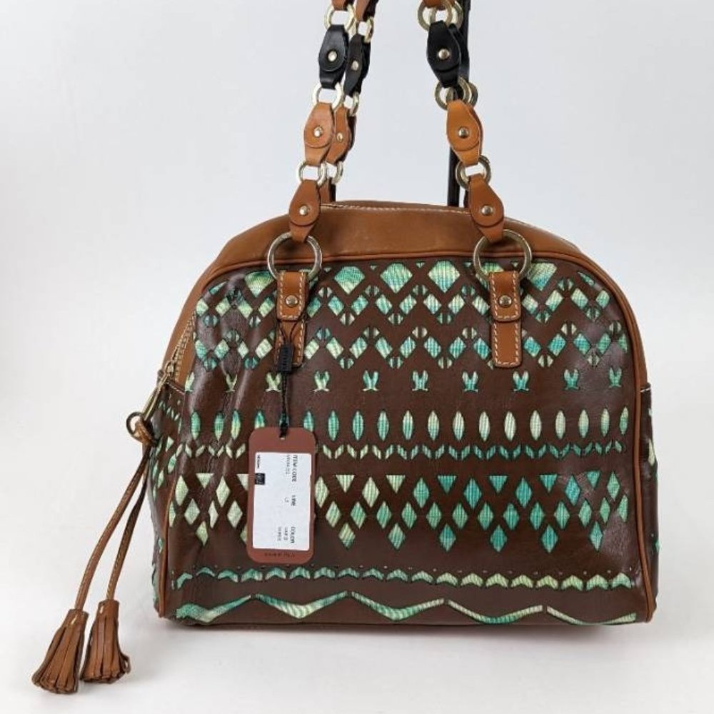 461. NWT Missoni Designer Leather Cutout Shoulder Bag - Picture 4 of 13